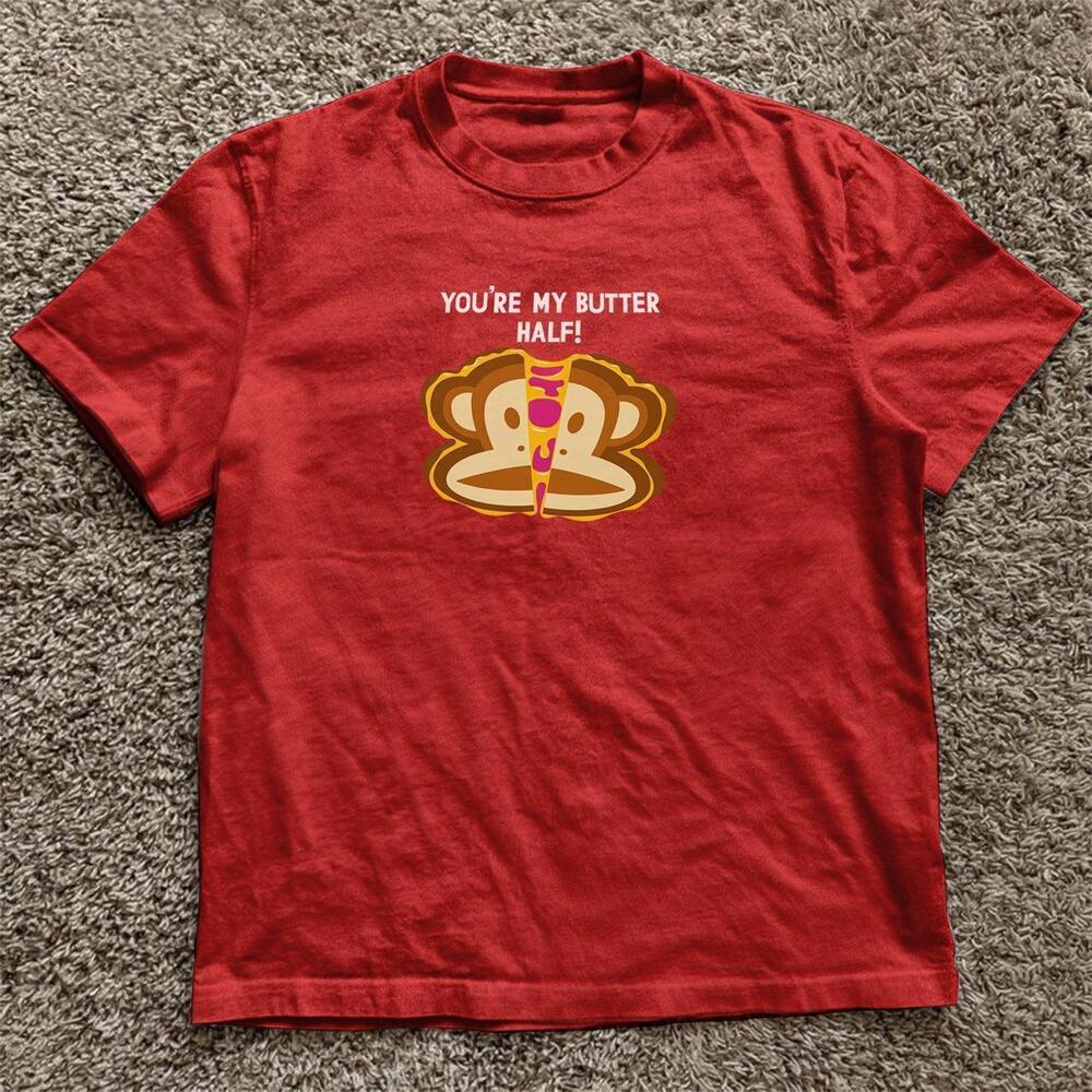 Red Paul Frank Butter Half Tee